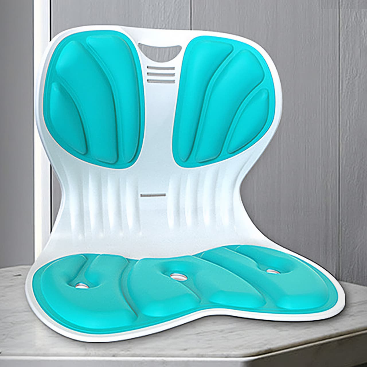 Ergonomic Back Support Cushion – Contoured 30x32x30cm Size Lumbar Pillow for Office Chair, Car Seat, and Home Use for Posture Correction and Comfort