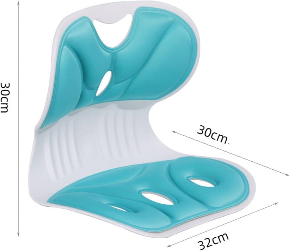 Ergonomic Back Support Cushion – Contoured 30x32x30cm Size Lumbar Pillow for Office Chair, Car Seat, and Home Use for Posture Correction and Comfort