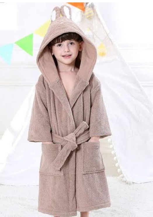 Kids Bathrobes for Ages 2-4 Years – Soft, Absorbent, and Comfortable Children's Robes for After Bath, Pool, or Beach Use with Hood and Secure Tie
