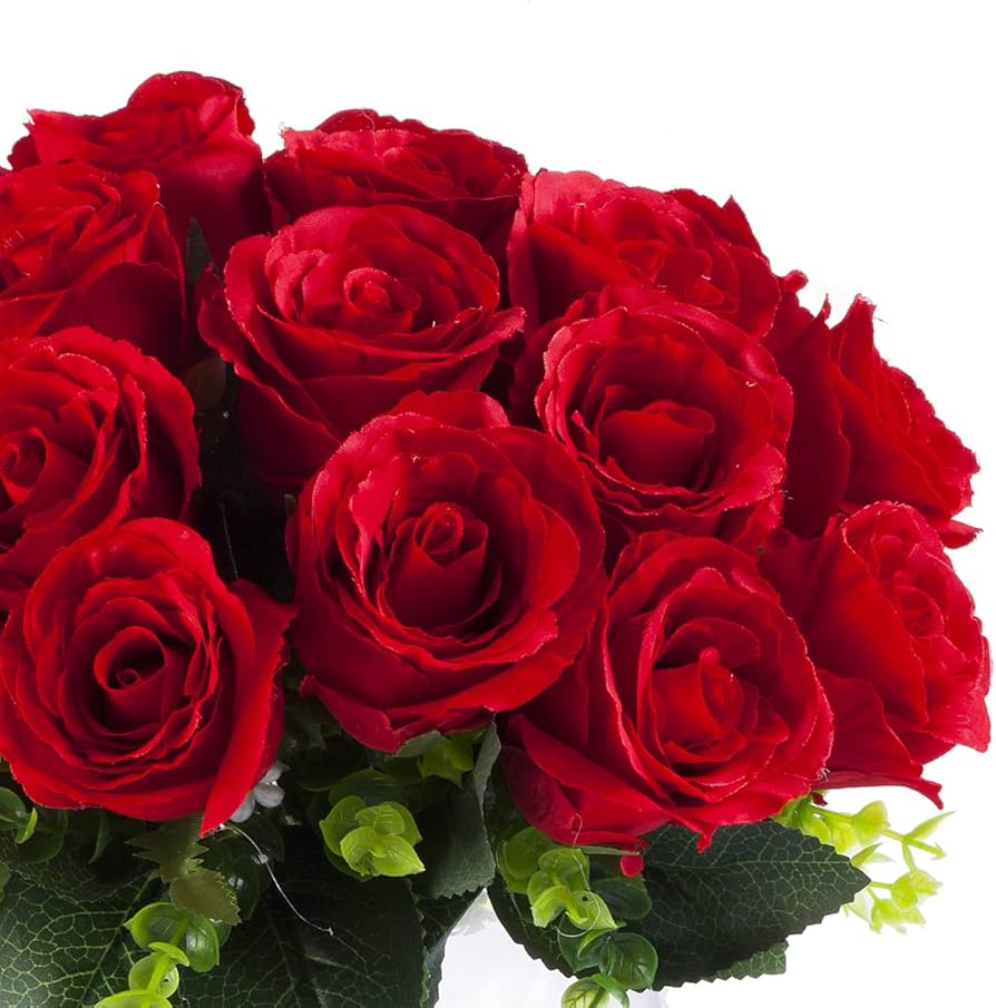 ARTIFICIAL OPEN PETAL ROSES WITH 12 PETALS 💐✨ ADD ROMANTIC CHARM TO YOUR HAPPY SPACE—PERFECT FOR HOME, OFFICE, OR EVENTS. NO VASE NEEDED, JUST LASTING BEAUTY AND EFFORTLESS ELEGANCE!