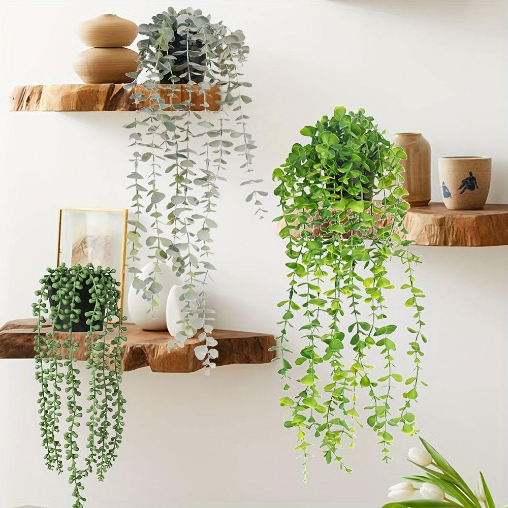 ARTIFICIAL HANGING VINES.  BRING COZY, HAPPY VIBES TO YOUR WALLS 💚✨ PERFECT FOR HOME, OFFICE, OR EVENTS. NO VASE NEEDED—JUST EASY, LASTING GREENERY THAT BRIGHTENS ANY SPACE ALL YEAR ROUND!
