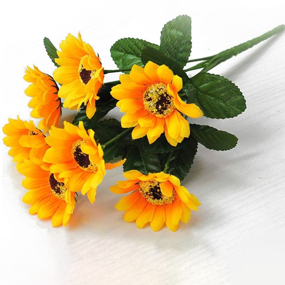 1PC MINI ARTIFICIAL BABY SUNFLOWER 🌞 ADDS BRIGHT, CHEERFUL CHARM TO ANY SPACE. PERFECT FOR HOME, OFFICE, OR GIFTING. NO VASE NEEDED—EASY TO DISPLAY AND MAINTENANCE-FREE FOR LASTING BEAUTY!