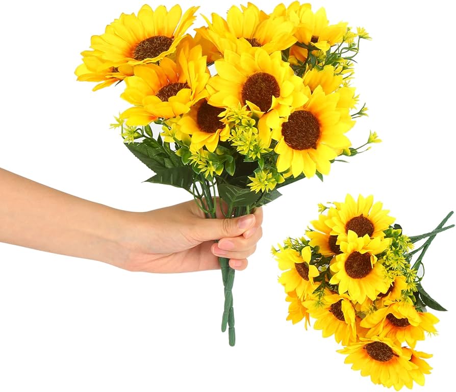 1PC MINI ARTIFICIAL BABY SUNFLOWER 🌞 ADDS BRIGHT, CHEERFUL CHARM TO ANY SPACE. PERFECT FOR HOME, OFFICE, OR GIFTING. NO VASE NEEDED—EASY TO DISPLAY AND MAINTENANCE-FREE FOR LASTING BEAUTY!