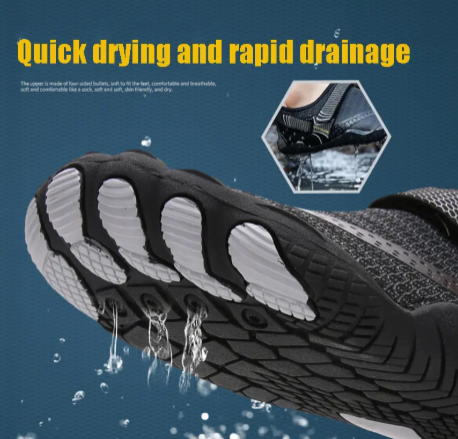 1Piar Wading Shoes Man Water Sneakers Swimming Beach Quick-Dry Wading Footwear Outdoor Upstream Shoes Breathable Barefoot Sandals