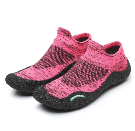1Pair Ultralight Non-slip Rubber Beach Shoes Men Women Outdoor Swimming Fishing Upstream Wading Shoes Indoor Fitness Sports Yoga Shoes