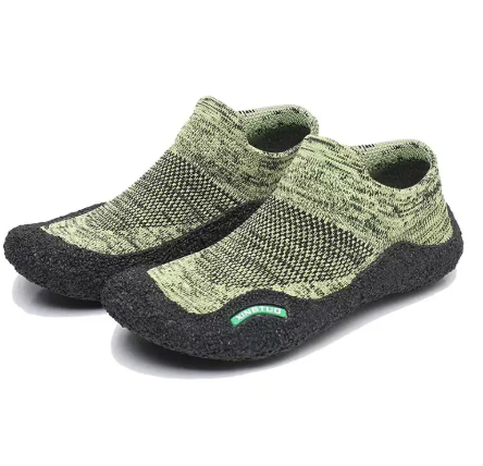 1Pair Ultralight Non-slip Rubber Beach Shoes Men Women Outdoor Swimming Fishing Upstream Wading Shoes Indoor Fitness Sports Yoga Shoes