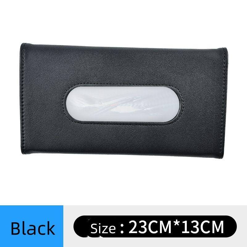 Rhinestones Crystal Car Tissue Box for Sun Visor PU Leather Hanging Auto Tissue Bag Holder Sunshade Case Diamond Car Accessories