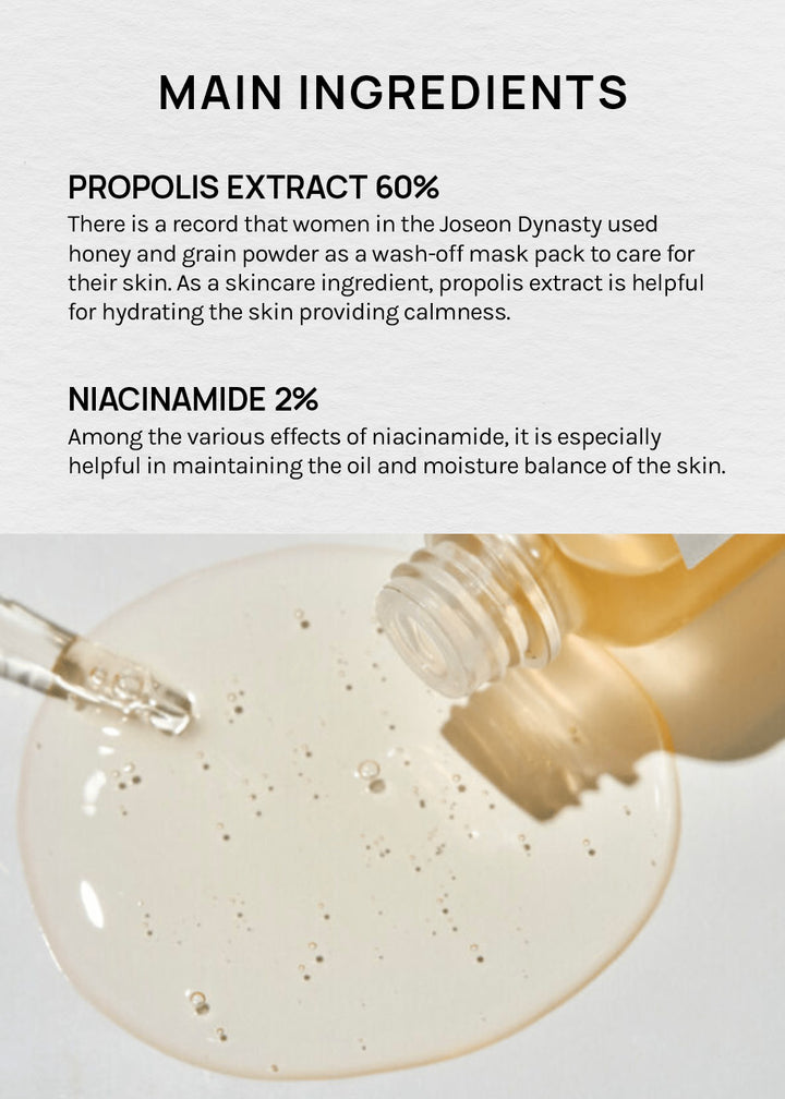Beauty of Joseon Glow Serum: Propolis + Niacinamide Brightens, calms, hydrates, refines pores, and enhances radiance with propolis and niacinamide