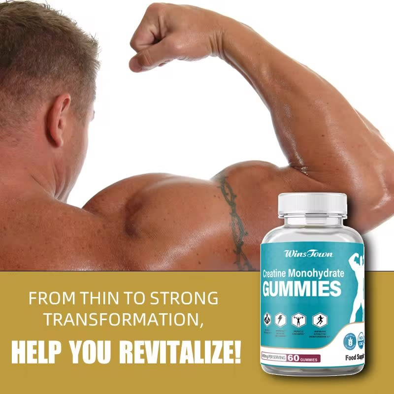 Creatine Monohydrate Gummies Enhances muscle strength, boosts energy, and supports recovery with convenient, great-tasting gummies
