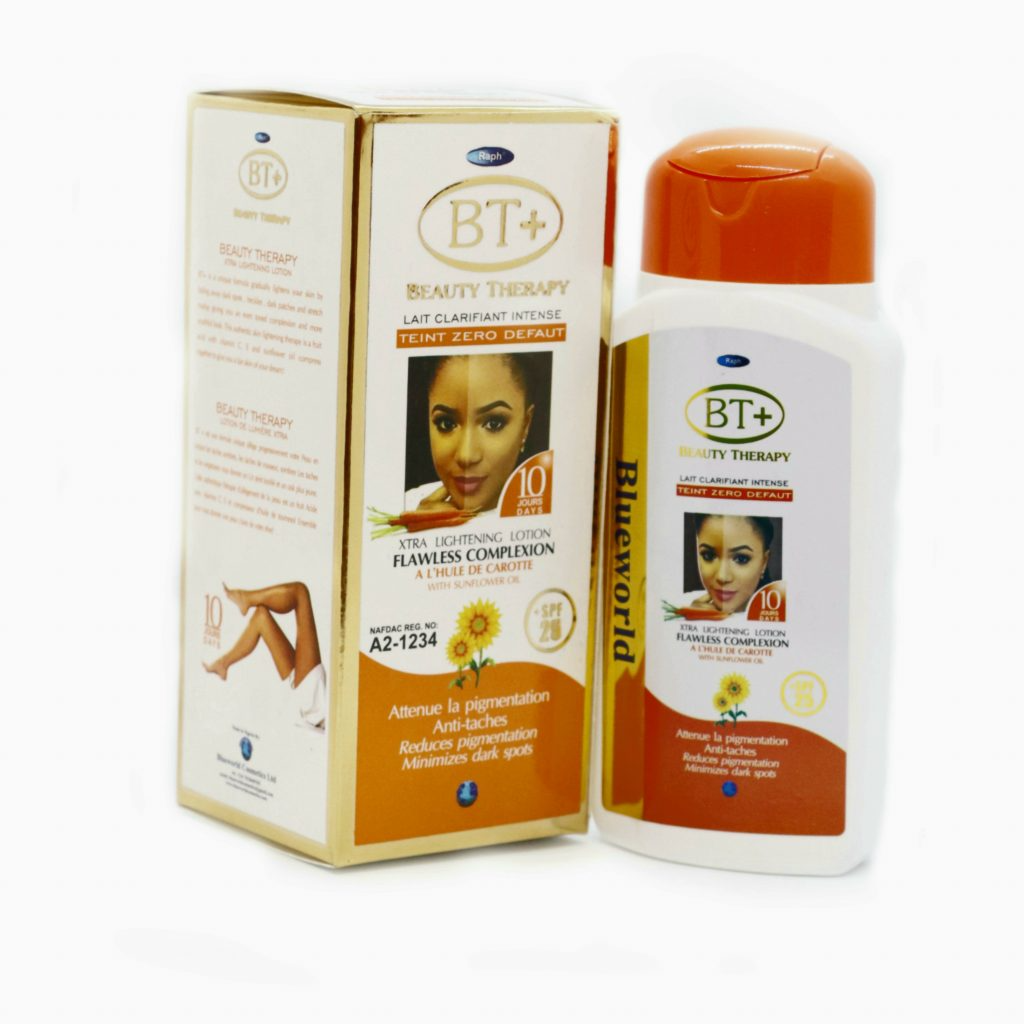 Raph Beauty Therapy (BT+) Carrot Lotion Brightens Skin, Fades Dark Spots, And Deeply Moisturizes With Carrot Extract And Natural Botanicals