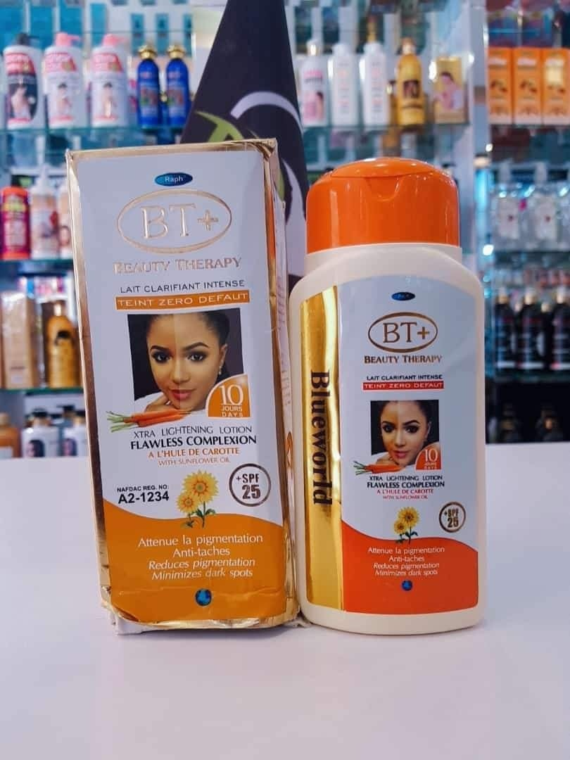 Raph Beauty Therapy (BT+) Carrot Lotion Brightens Skin, Fades Dark Spots, And Deeply Moisturizes With Carrot Extract And Natural Botanicals