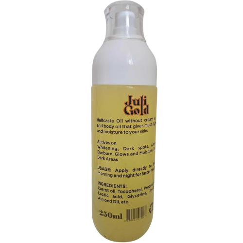 Juli Gold Half Cast Extreme Whitening Oil Powerful Brightening And Skin Smoothing For An Ultra-Radiant Glow