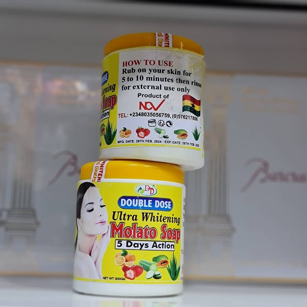 Original Double Dose Ultra Whitening Molato Soap Achieve Brighter, Smoother, And Even-Toned Skin In Just 5 Days While Gently Exfoliating And Nourishing