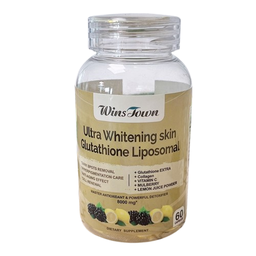 Winstown Liposomal Glutathione 60 Softgels Brighten Skin From Inside With Glutathione, Vitamin C, Collagen, Vitamin E And Vitamin B12 For Radiant Skin For A Radiant, Even, And Healthy Glow