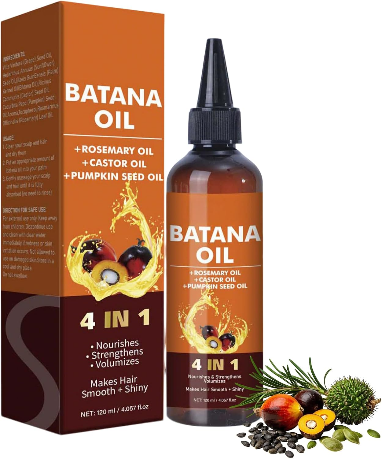 Sauvasine Batana Oil 4 In 1 For Thicker Fuller Healthier Hair Nourish Strengthen And Transform Your Hair With The Power Of Batana