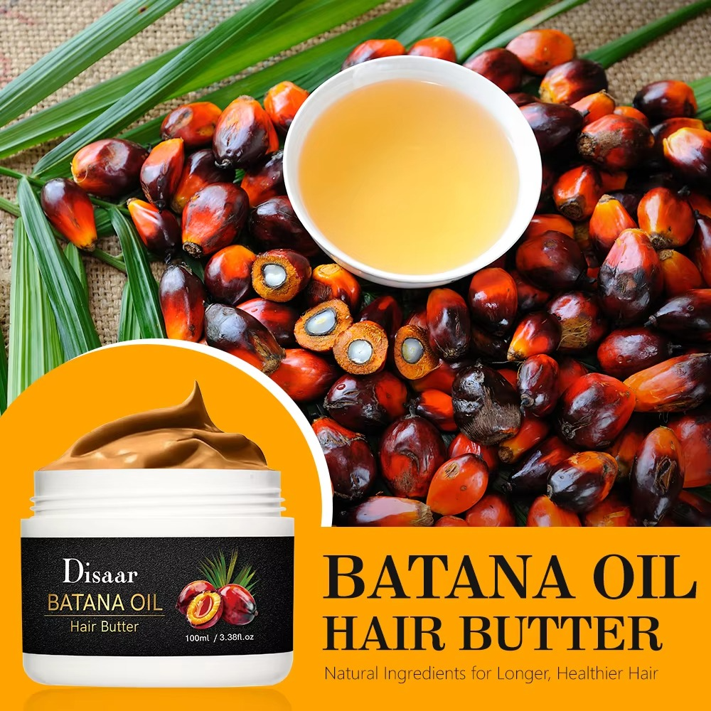 Disaar Batana Oil 100ml With Rosemary and Shea Butter For Fast Hair Growth Stronger Roots Thicker Edges Deep Repair For Dry Damaged Hair Breakage Control Healthy Scalp Support For Men And Women