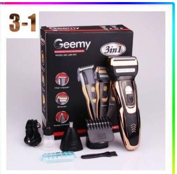 Geemy Affordable Barber Shaving Machine-Kinyozi // Shaver // Kinyozi // Best Kinyozi // BEST Rechargeable Smoother Hair Shaving Machine, Shaver- 3 In 1 FOR KINYOZI BUSINESS