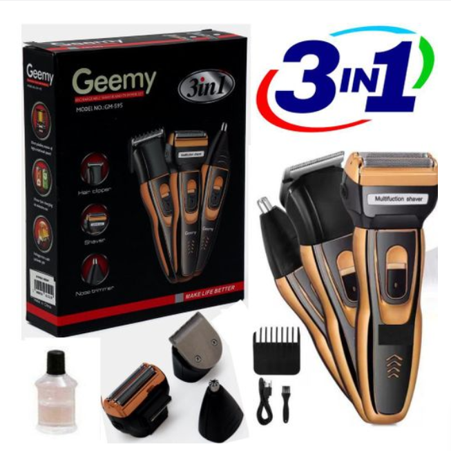 Geemy Affordable Barber Shaving Machine-Kinyozi // Shaver // Kinyozi // Best Kinyozi // BEST Rechargeable Smoother Hair Shaving Machine, Shaver- 3 In 1 FOR KINYOZI BUSINESS