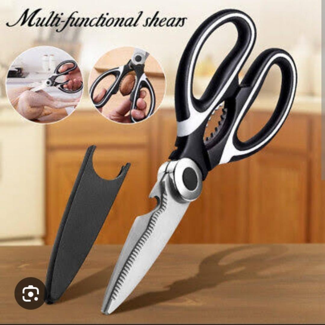 Kitchen Scissors Heavy Duty Stainless Steel Sharp Shears Household Multi Purpose