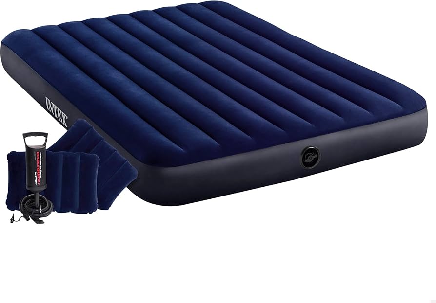 Inflatable Air Mattress with FREE Electric Pump - Cozy Sizes 4x6", 5x6" and 6x6"