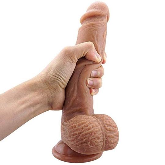 Manual 18cm \ 7inch Realistic Dildo with Strong Suction Cup