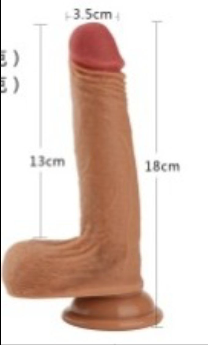 Manual 18cm \ 7inch Realistic Dildo with Strong Suction Cup - image 5