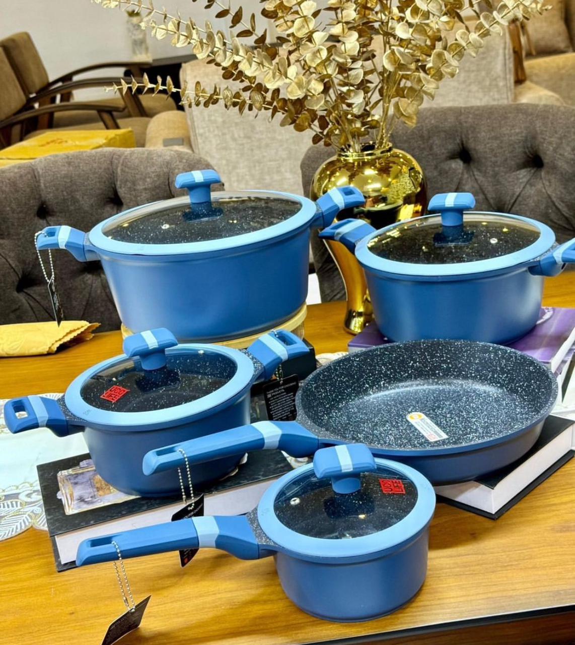 COOKWARE SET ORIGINAL BEST QUALITY  UCC LIFE GRANITE COATING KITCHEN COOKWARE SET HIGHLY RECOMMENDED