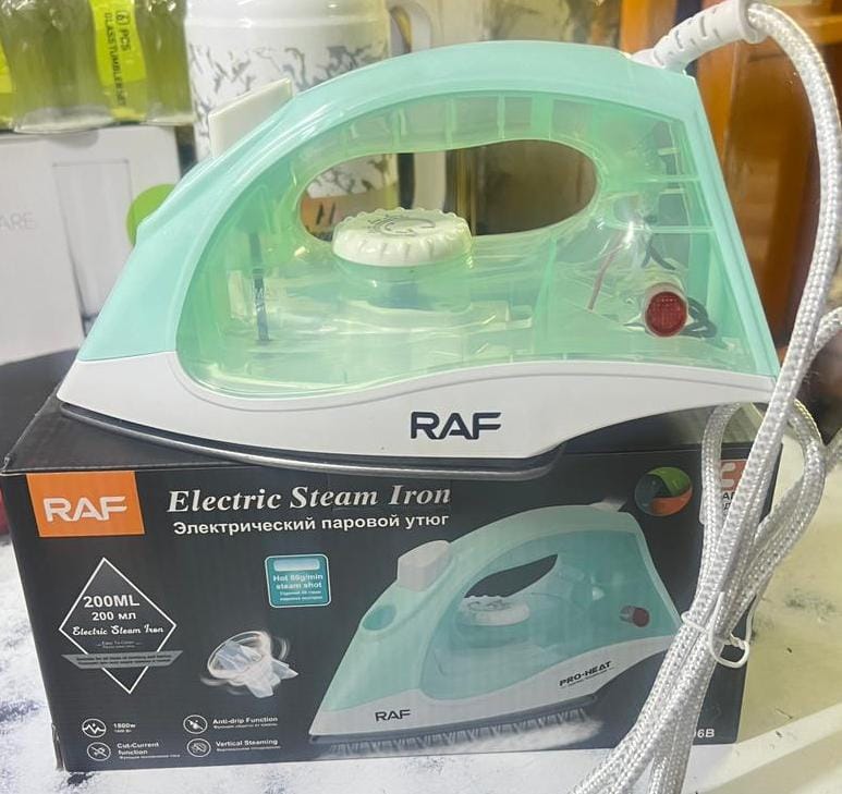 RAF Durable Ceramic soleplate scratch-resistant steam iron/pasi