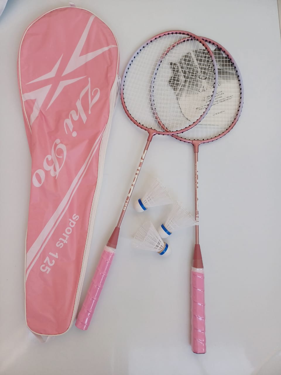 Tennis-Badminton Set 2 Rackets 2 Shuttlecocks+ Free Carrier Bag plus two balls