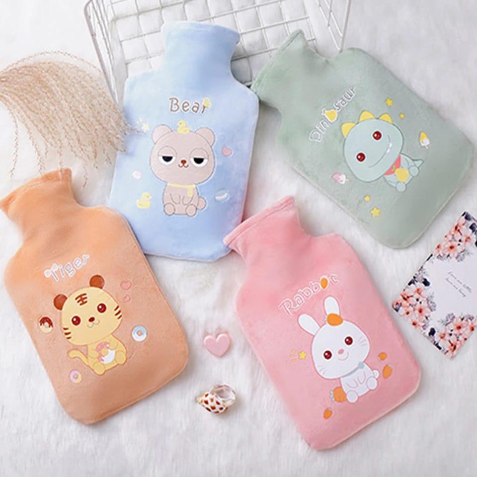 Hot Water Bottle 2L Hot Water Bag for Menstrual Cramps, Neck and Shoulder Pain Relief, Hot and Cold Therapies, Hand Feet Warmer