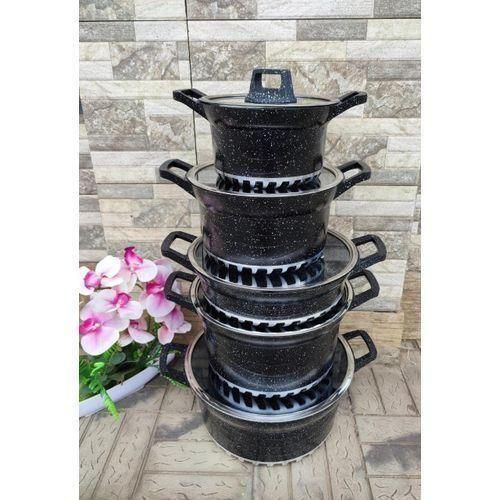 Bosch Regina 10pcs Heavy Granite Nonstick Cooking Pots Sufuria Cookware Set