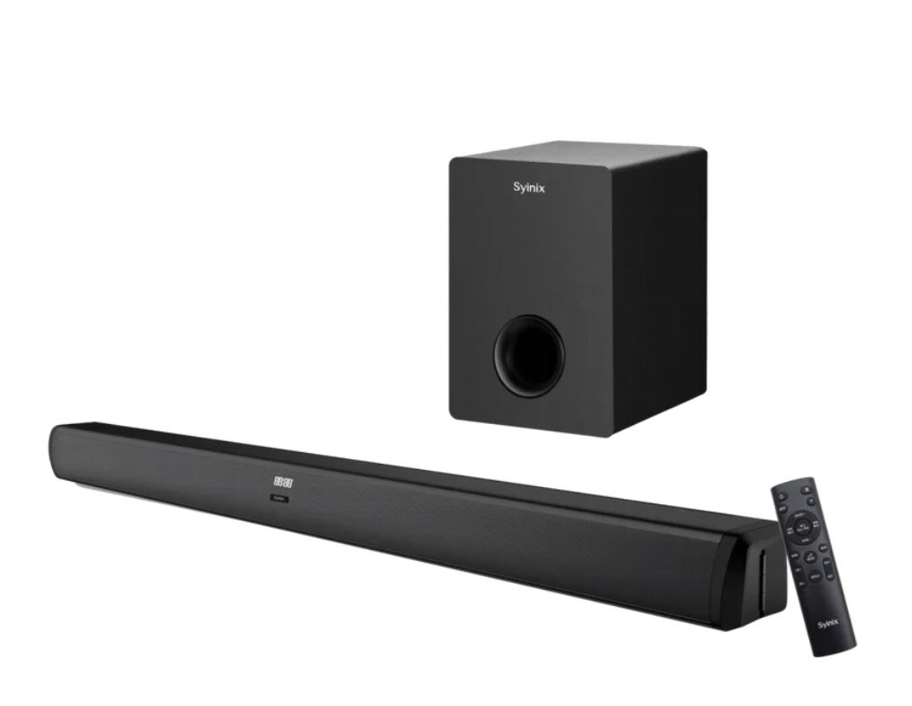 SYINIX SB-580 2.1-CHANNEL SOUNDBAR SYSTEM – 120 W POWER, MULTI-INPUT, EQ TUNING