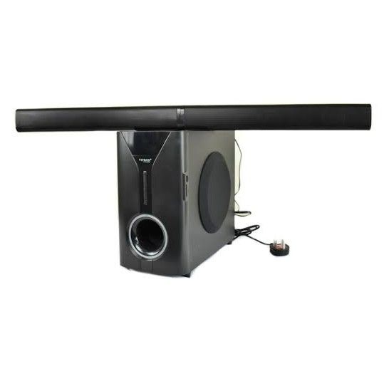 Vitron 2.1CH Multimedia Bluetooth Woofer Speaker System V527 Subwoofer Soundbar BT/USB/SD/FM Subwoofer Home Audilo System Soundbar with Remote Control 9000W V527