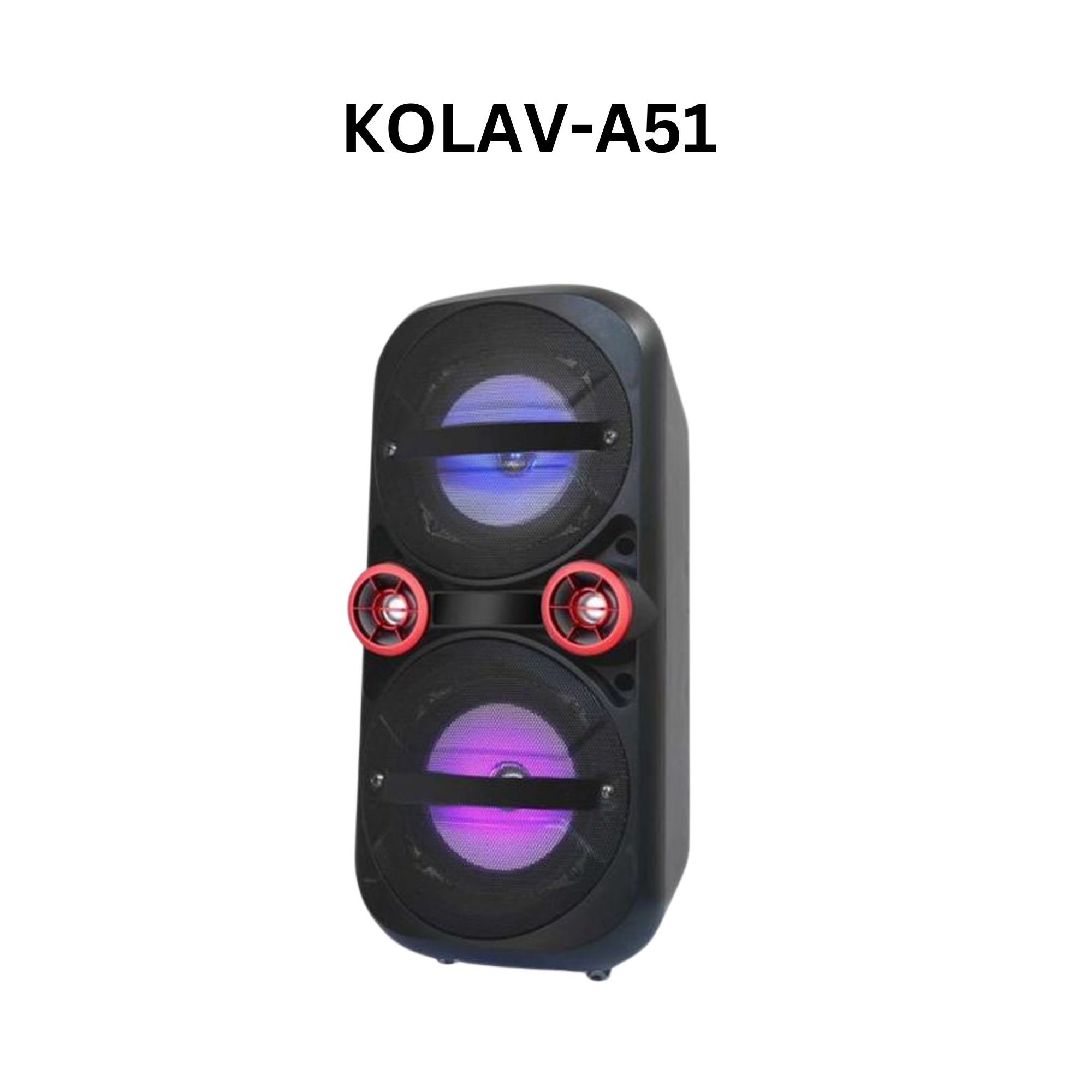 EUROKEN KOLAV-A51 RECHARGEABLE  Wireless Bluetooth Speaker  Large Volume Cool Dynamic Atmosphere Light