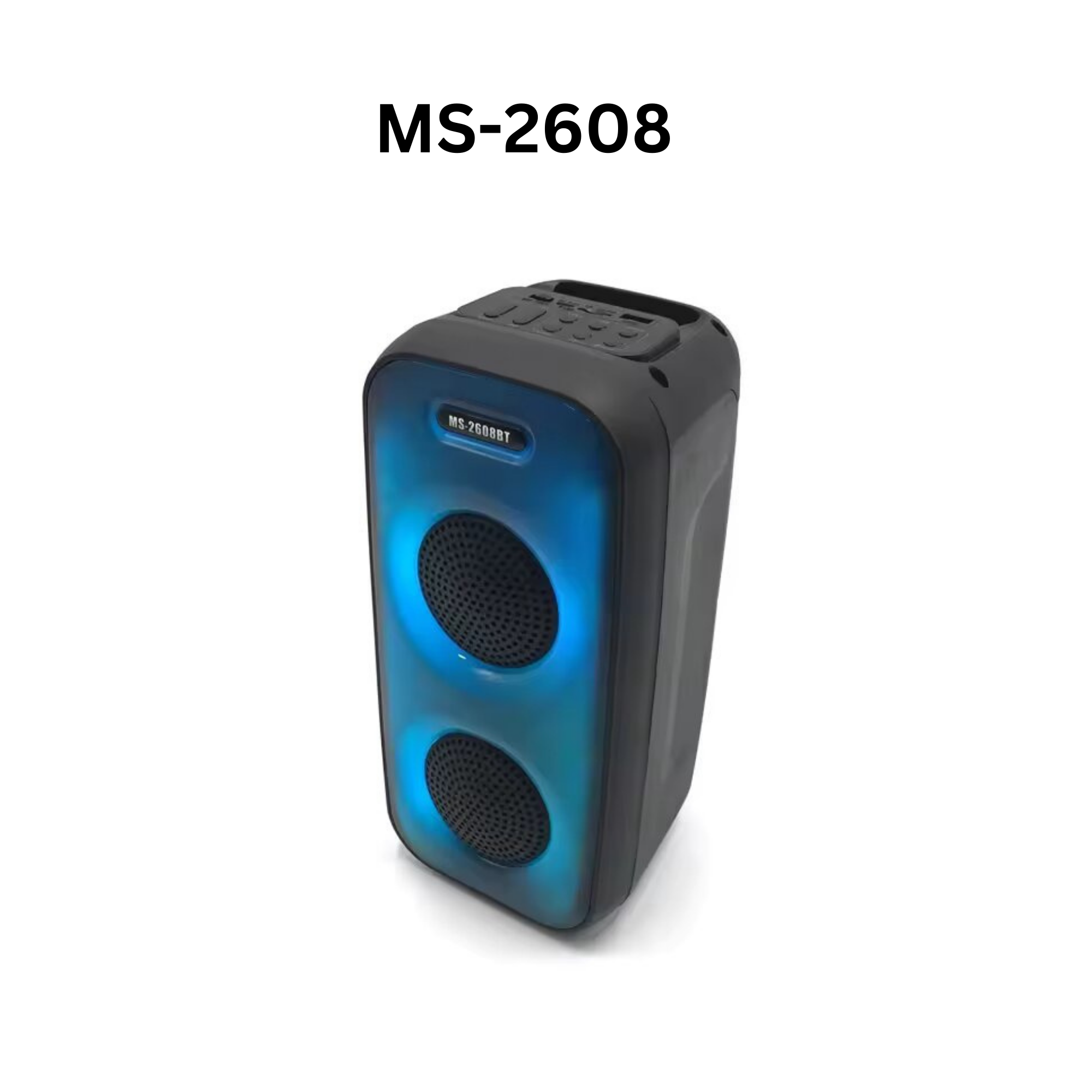 EUROKEN MS-2608BT  Portable Wireless Bluetooth Speaker with Cool Dynamic Atmosphere Light