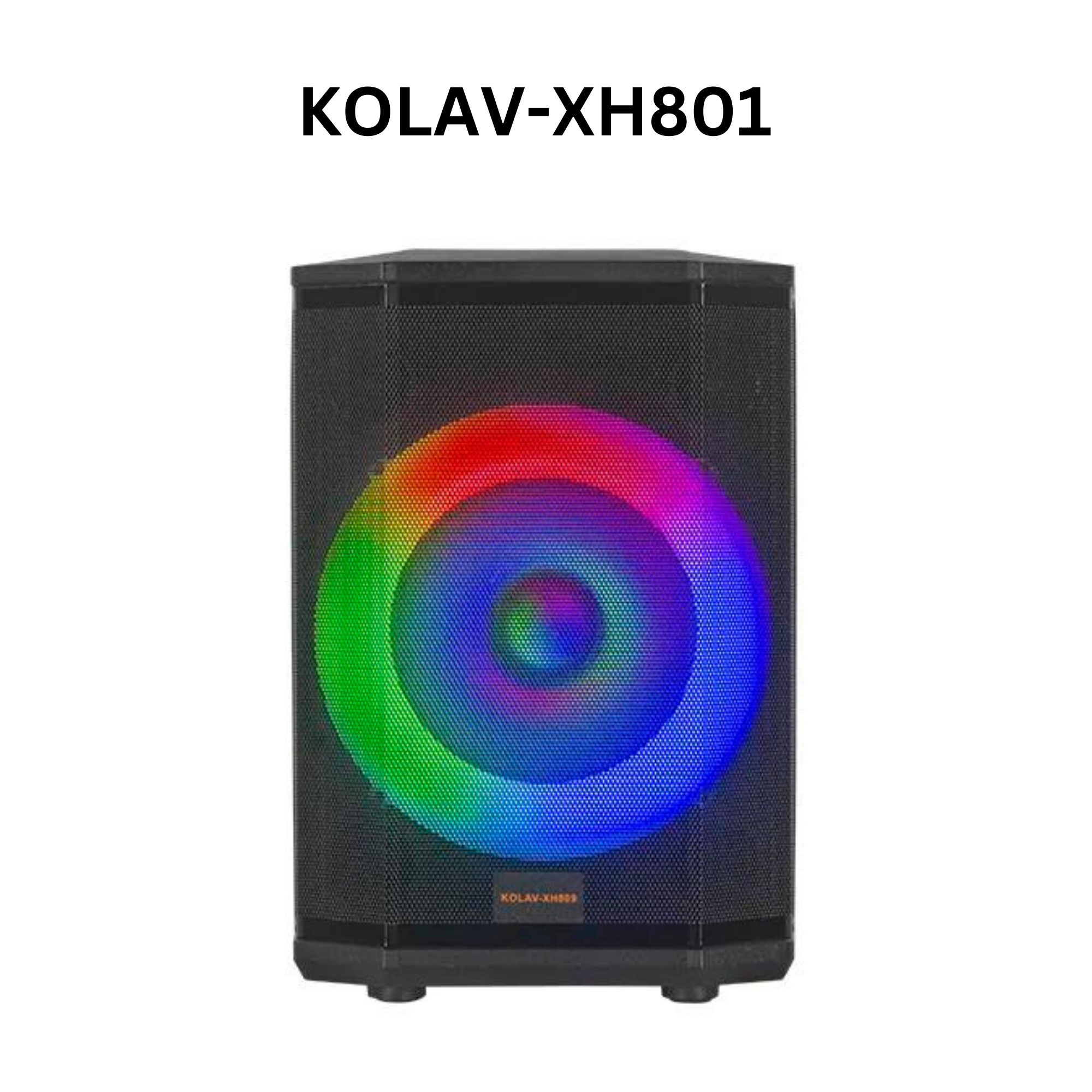 New KOLAV-XH809 Portable BT Amplified 8"  Bluetooth Speaker Extra Bass With Built-in Amplifier Speaker Box
