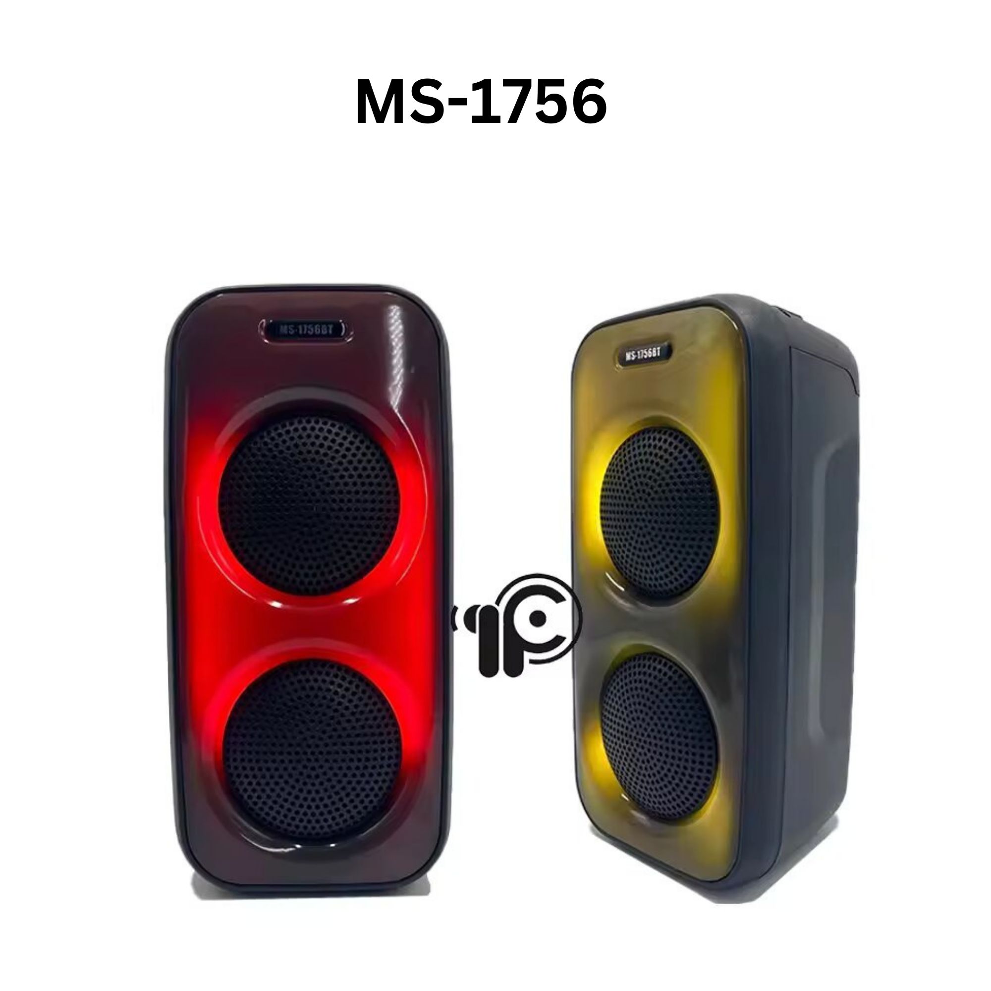 EUROKEN MS-1756BT  Bluetooth Speakers Wireless Bluetooth Speaker Subwoofer Large Volume Cool Dynamic Atmosphere Light  Portable Small Home Outdoor