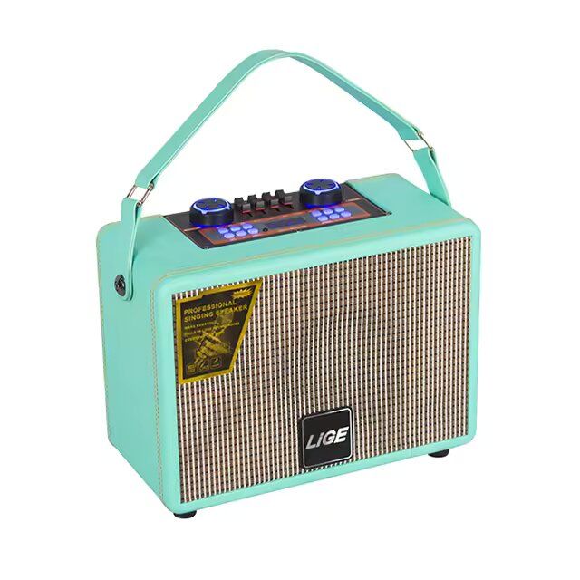 LiGE-6 Vintage Bluetooth Speaker  Wooden Speaker Luxury Portable Outdoor Home Decoration Classical 40W Speaker With Remote Control