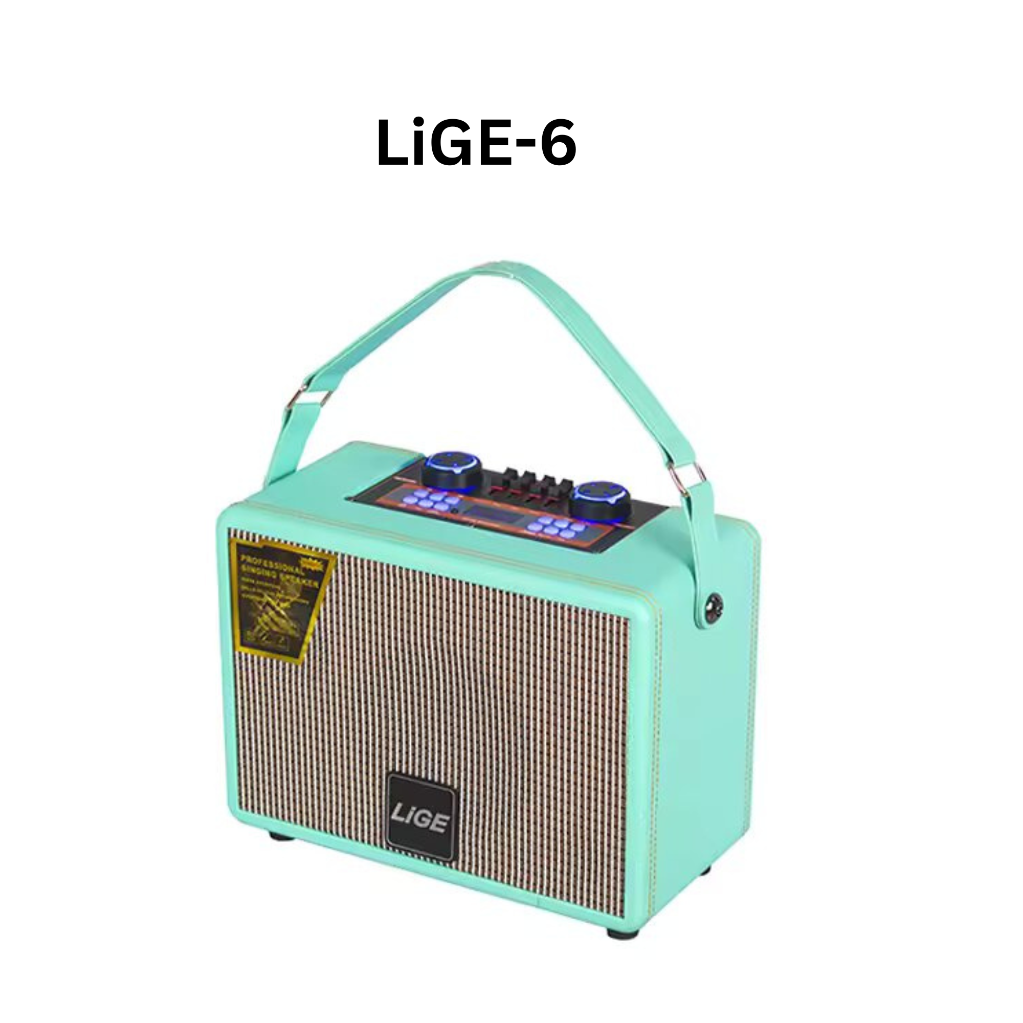LiGE-6 Vintage Bluetooth Speaker  Wooden Speaker Luxury Portable Outdoor Home Decoration Classical 40W Speaker With Remote Control