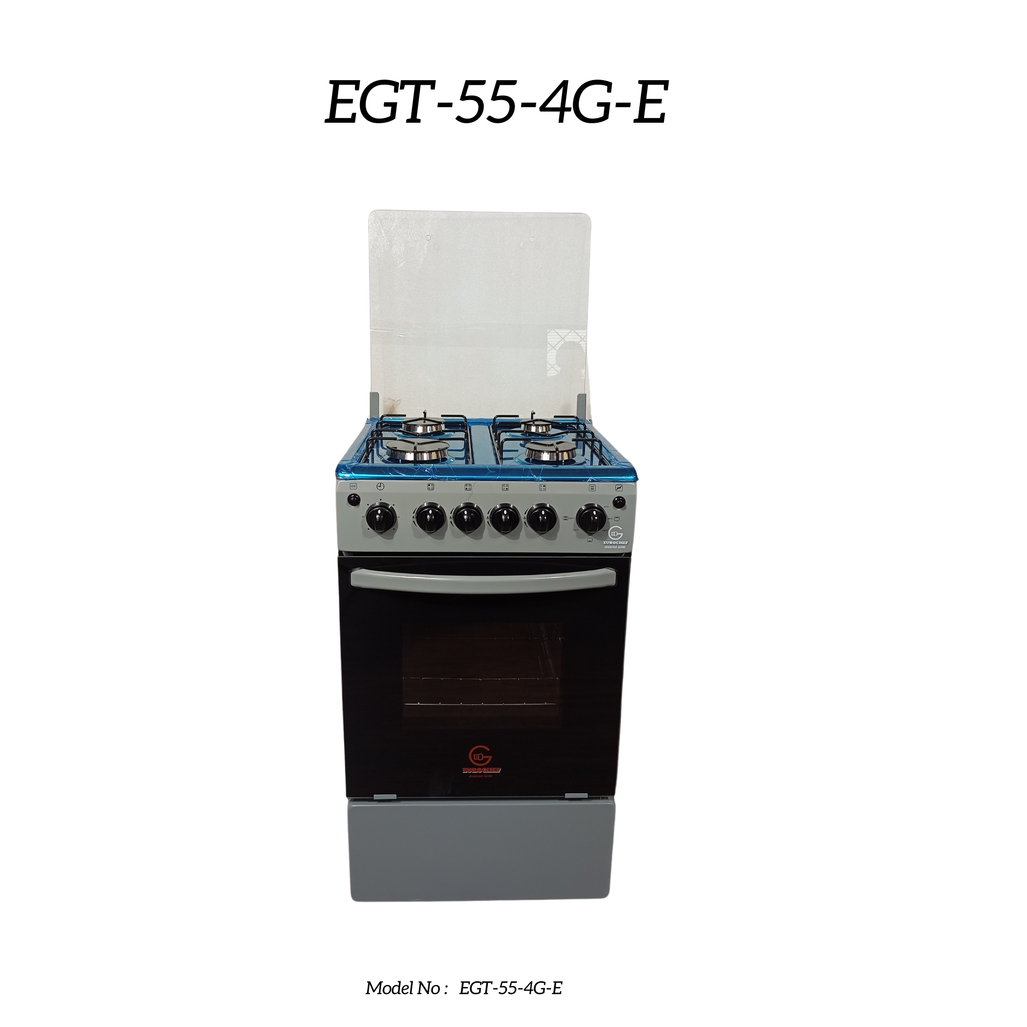 SPECIAL OFFER EUROCHEF EG55-4G+E 4 Gas Burner + Electric Oven Stand Gas Cooker  50x55cm