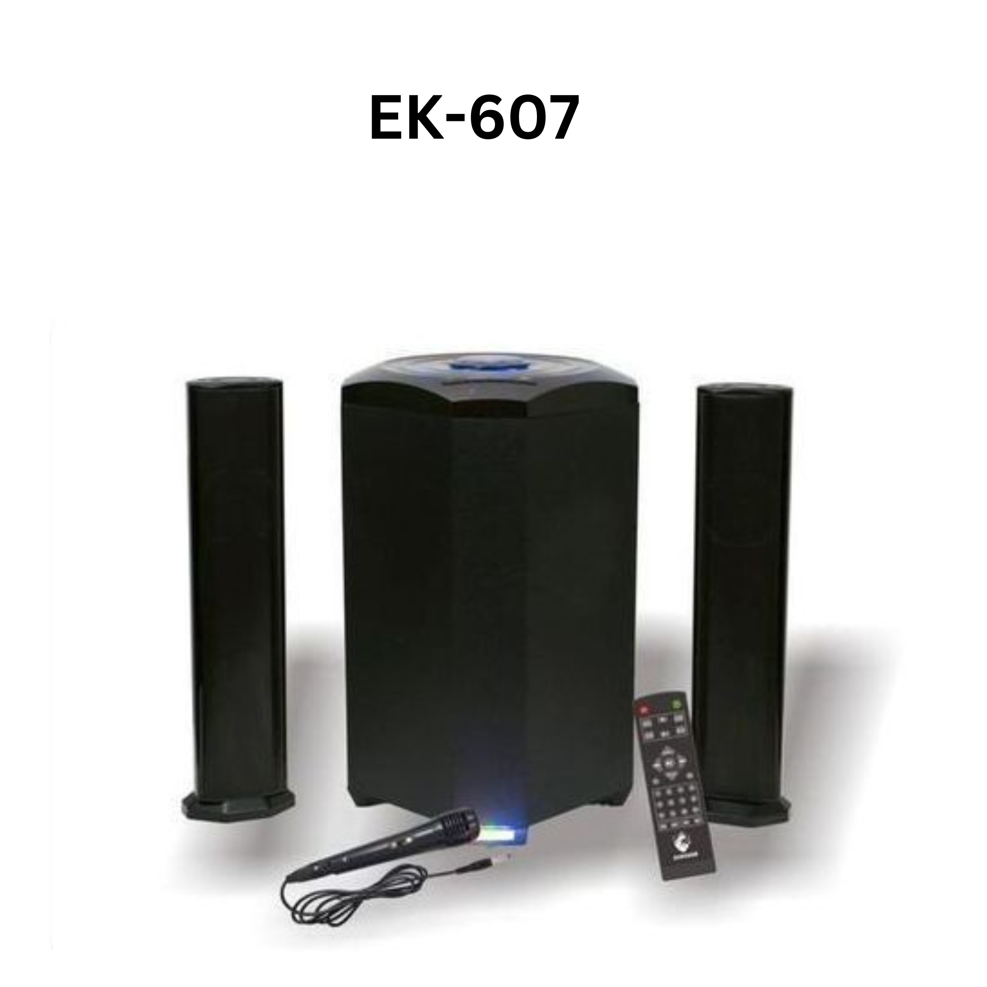Euroken EK-607 MTUNGI WOOFER 20000W, Home Theatre Woofer BT FM Speaker 20000W FREE MIC P.M.P.O 20000W 2.1 Multimedia