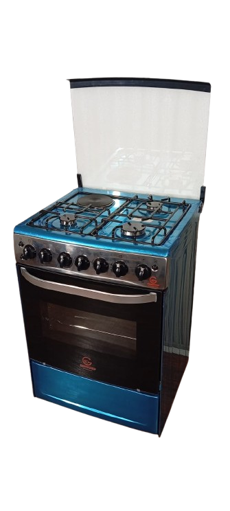 【Exclusive Offer】 EUROCHEF EGT65-3G1E-E  67L  HOME IMPROVEMENT FREE STANDING 3 GAS+ 1 HOTPLATE COOKER   KITCHEN APPLIANCE WITH ELECTRIC OVEN