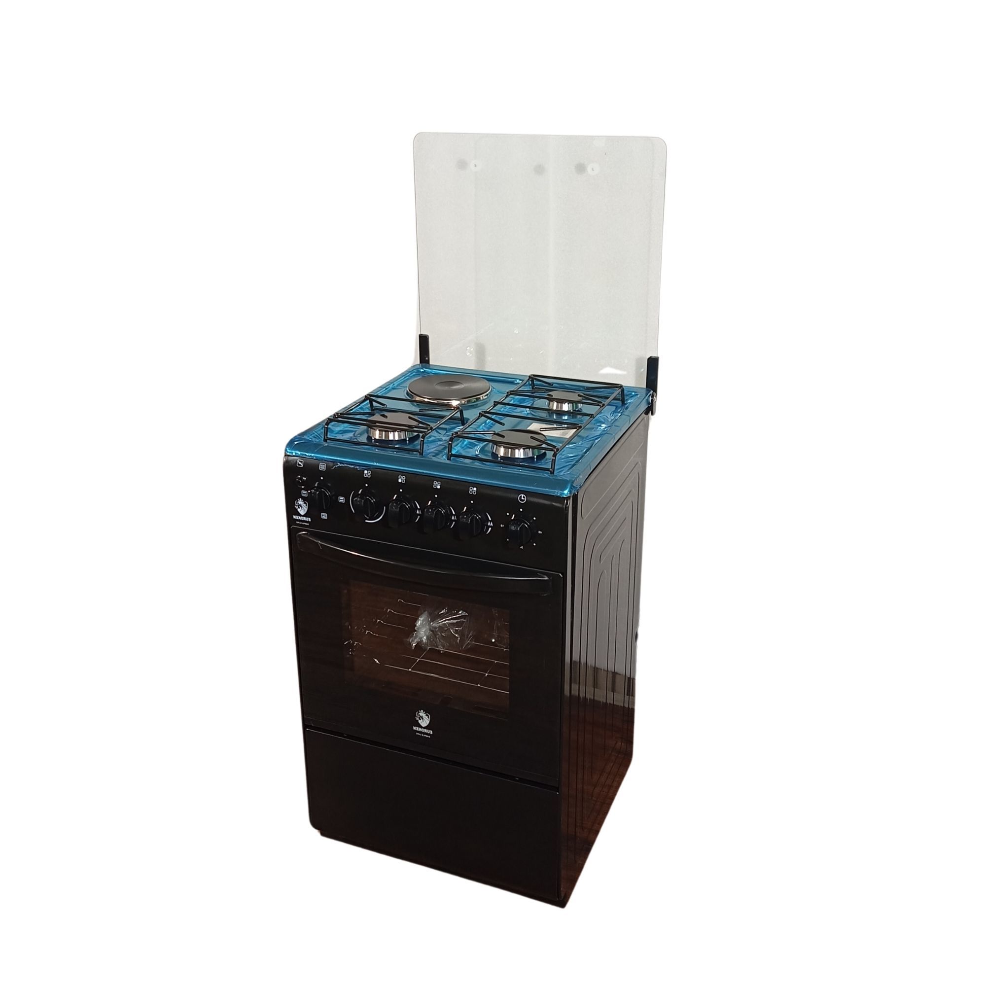 【Exclusive Offer】 EUROKEN EURO55-3G1E-E  50L HOME IMPROVEMENT  FREE STANDING COOKER 3 GAS +1 HOTPLATE KITCHEN APPLIANCE WITH ELECTRIC OVEN - 50X55CM