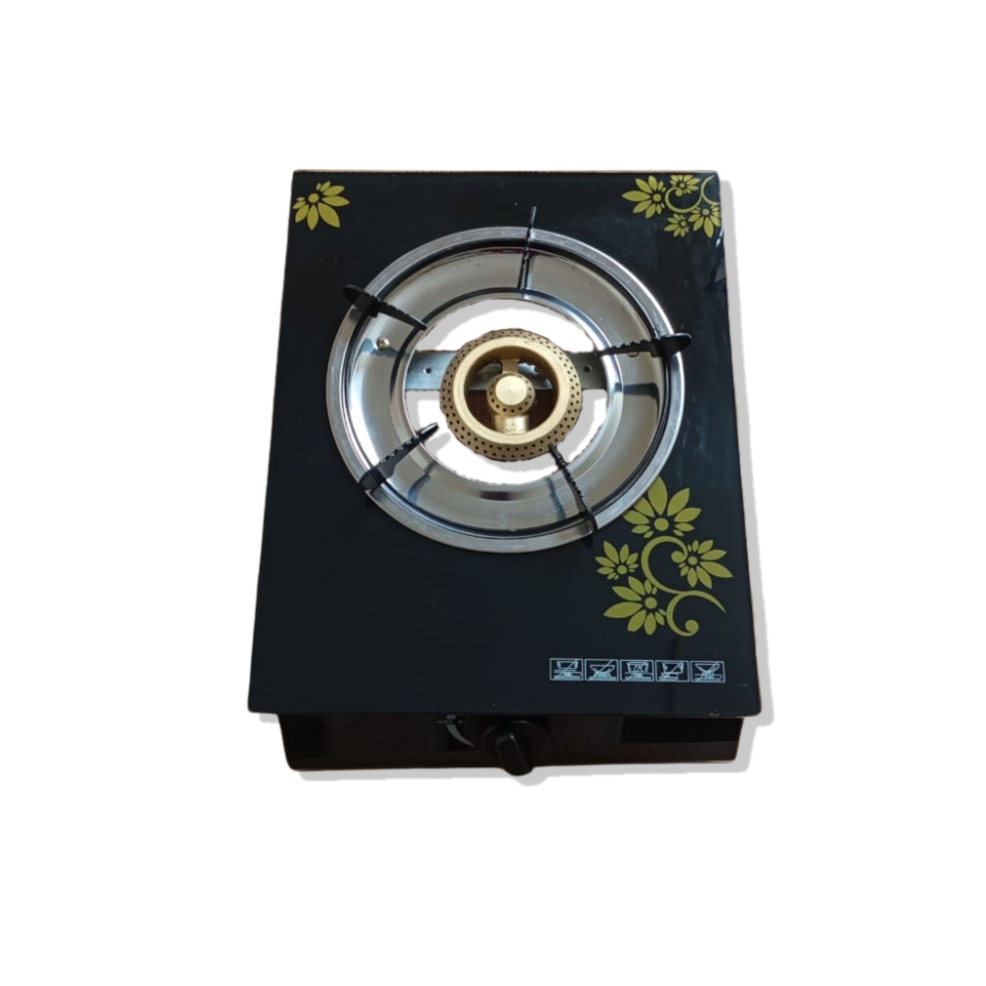 EUROCHEF B-001C  Table top Gas Stove cooker with One / Single Burner with Glasstop