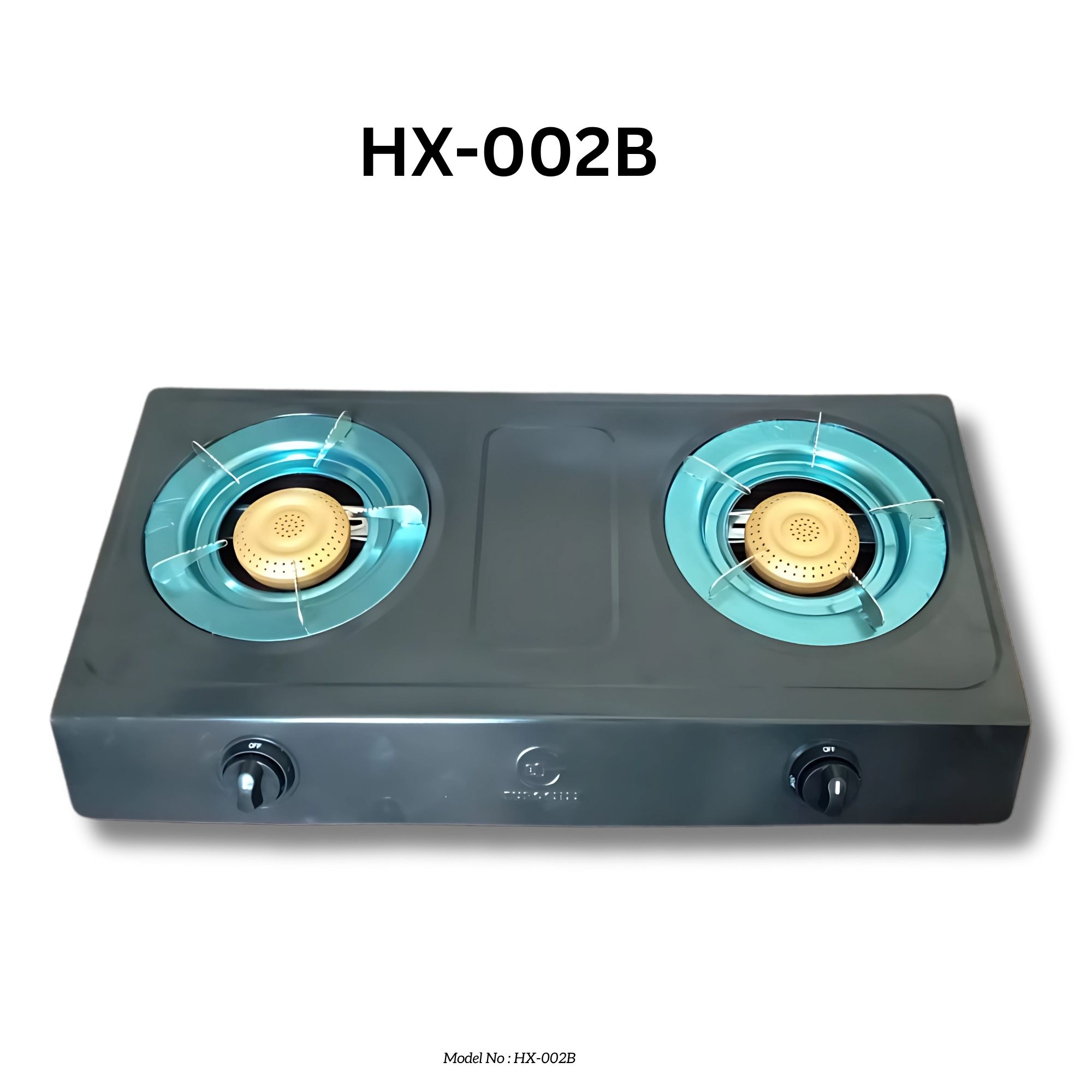 Eurochef HX-002B  Two Burner (double) Stainless Steel  Gas Cooker