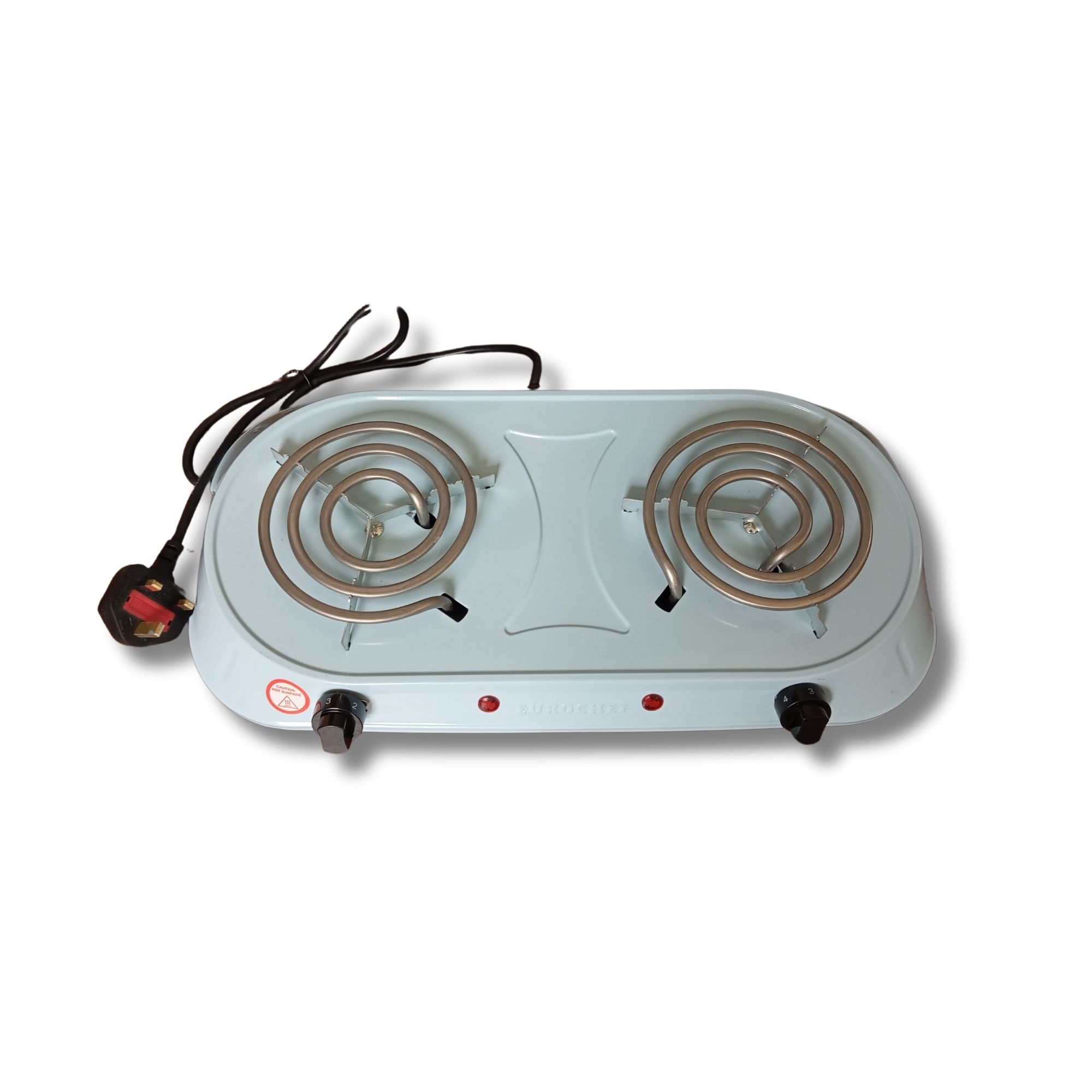 EUROCHEF CLEARANCE OFFER  Electric Tabletop Double Spiral Coil Cooker LIGHT BLUE