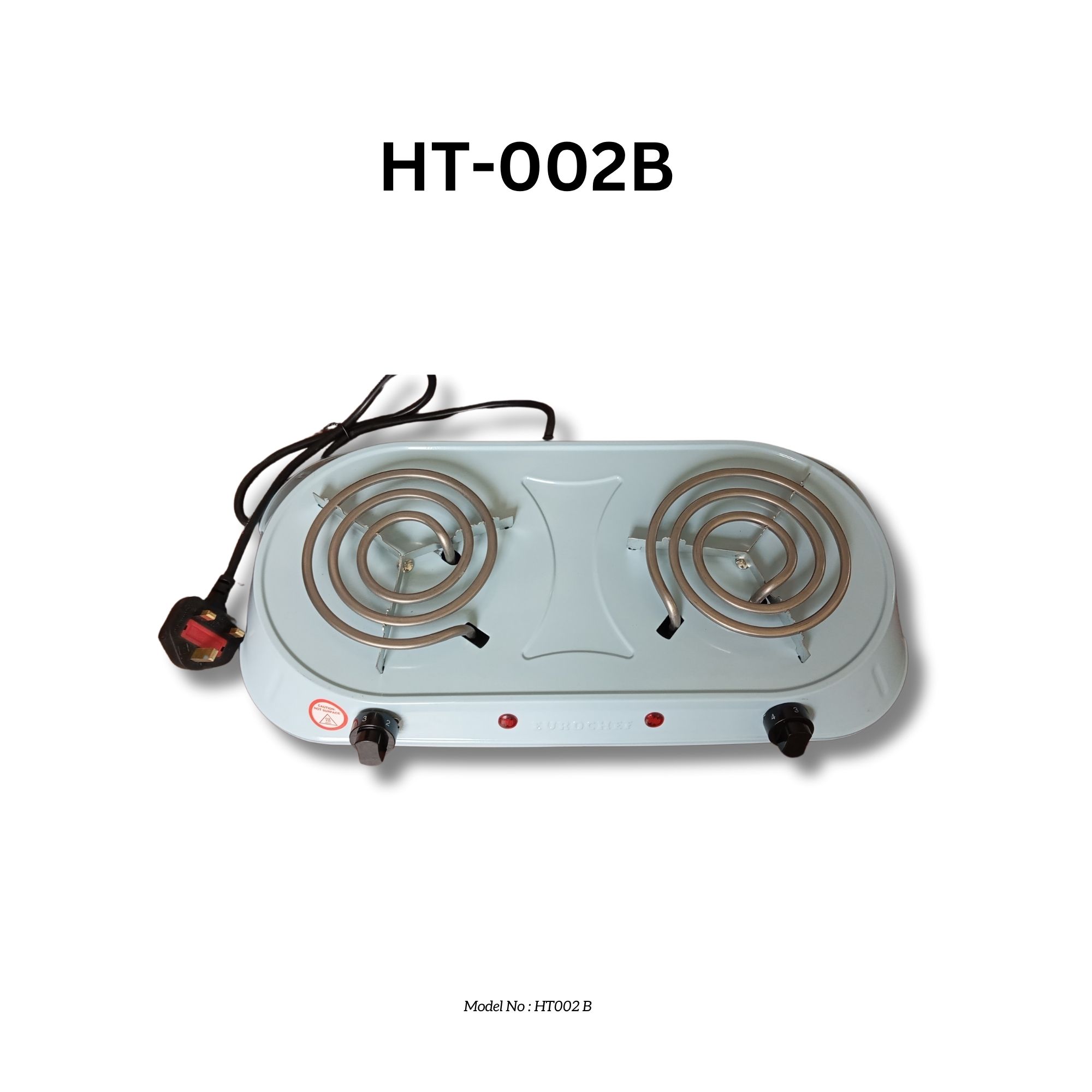 EUROCHEF CLEARANCE OFFER  Electric Tabletop Double Spiral Coil Cooker LIGHT BLUE