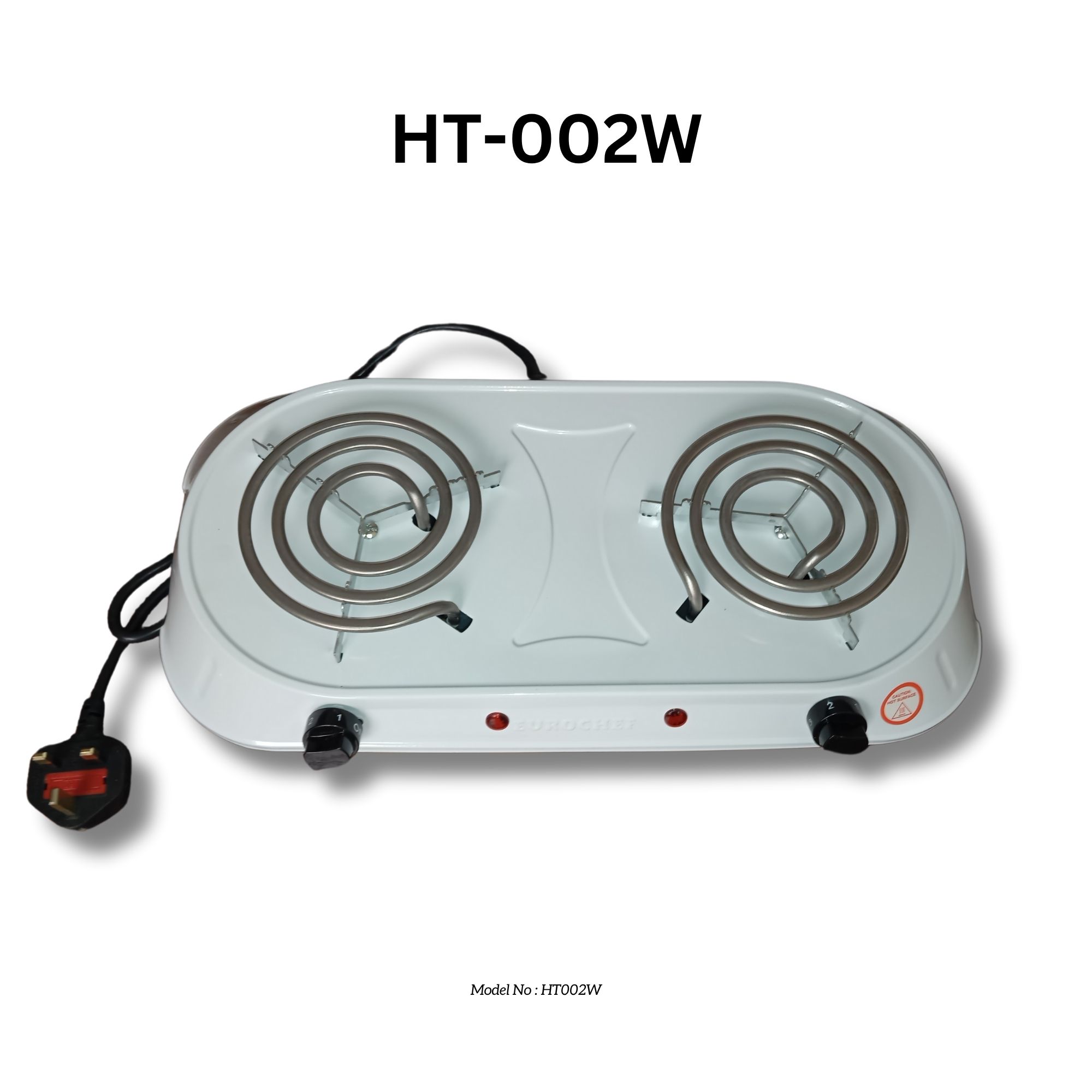 EUROCHEF CLEARANCE OFFER  Electric Tabletop Double  Spiral Coil Cooker WHITE