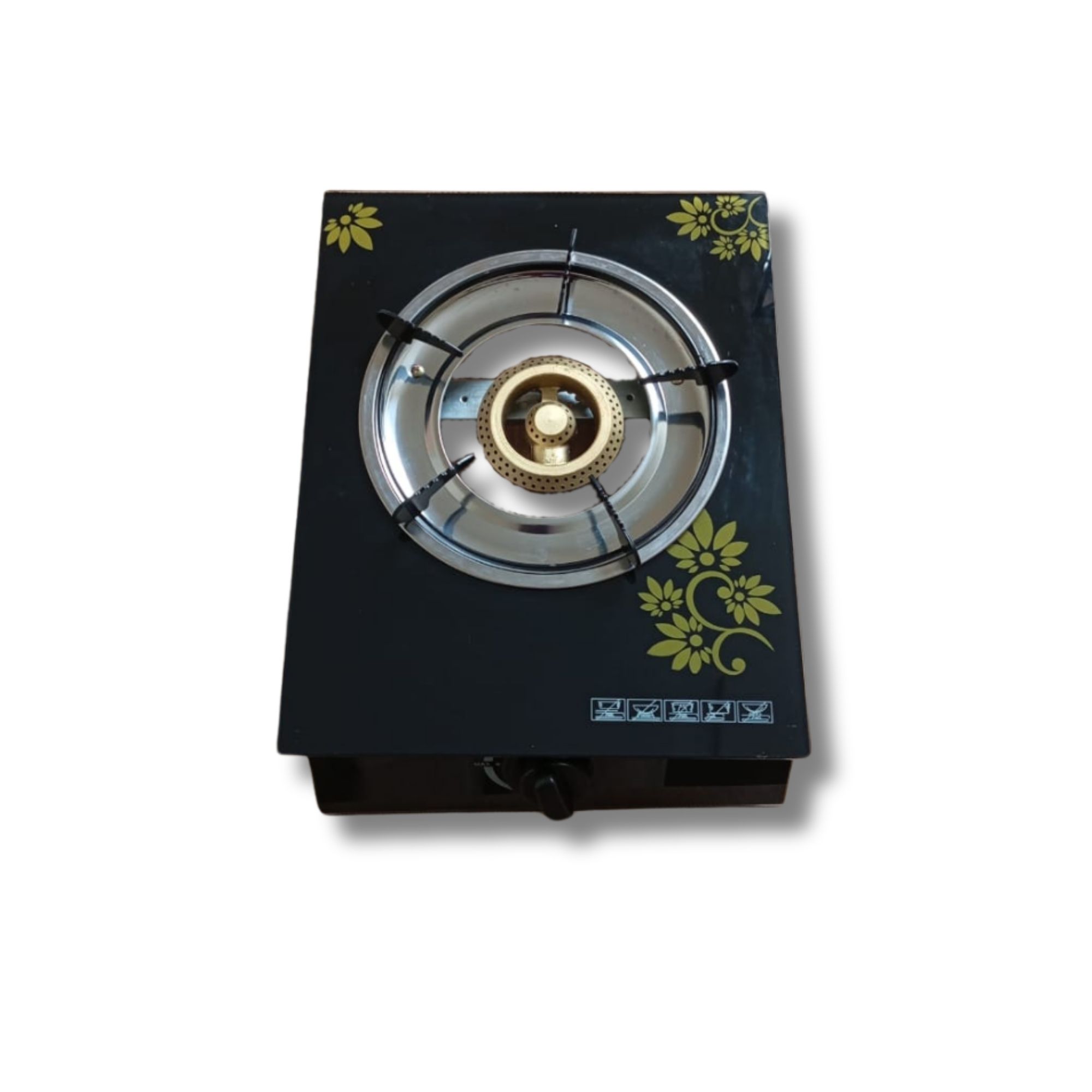EUROCHEF B-001C  Table top Gas Stove cooker with One / Single Burner with Glasstop
