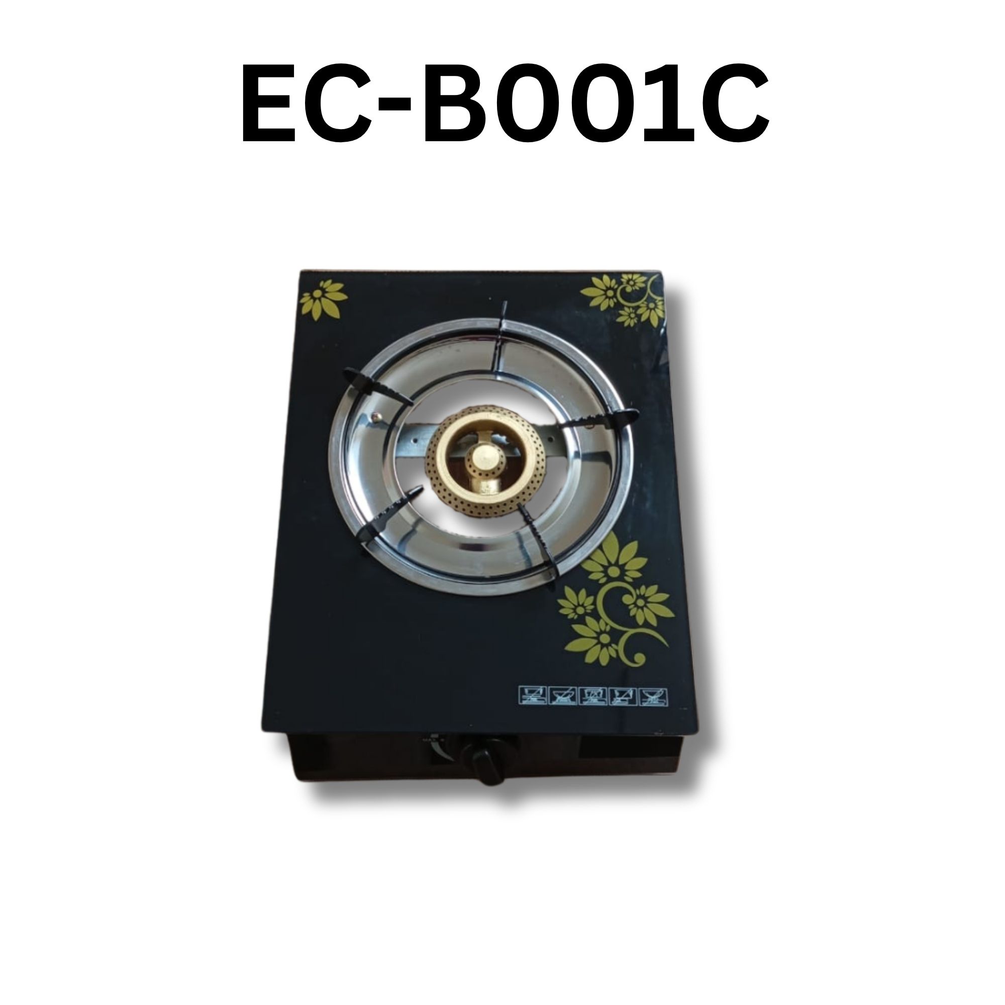 EUROCHEF B-001C  Table top Gas Stove cooker with One / Single Burner with Glasstop